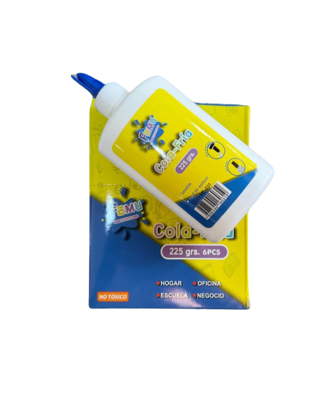 Cola Fría 225 g Escolar No Tóxica – Pegamento Blanco para Manualidades | Arimoon Store