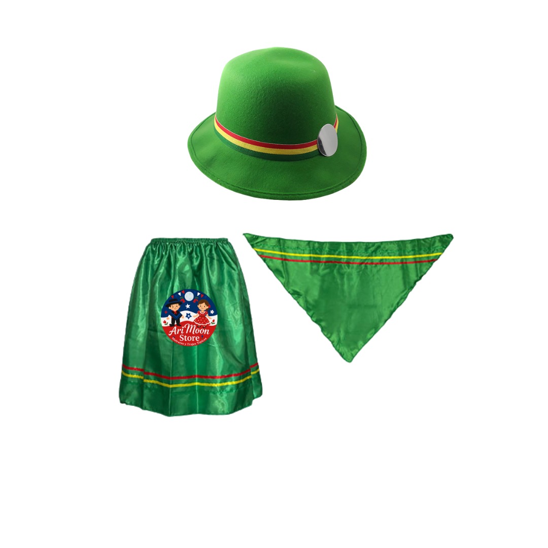 Vestimentas O Trajes Típicos Fiestas Patrias Chile , Chilote, Nortino, Zona Norte , Zona Sur Niña