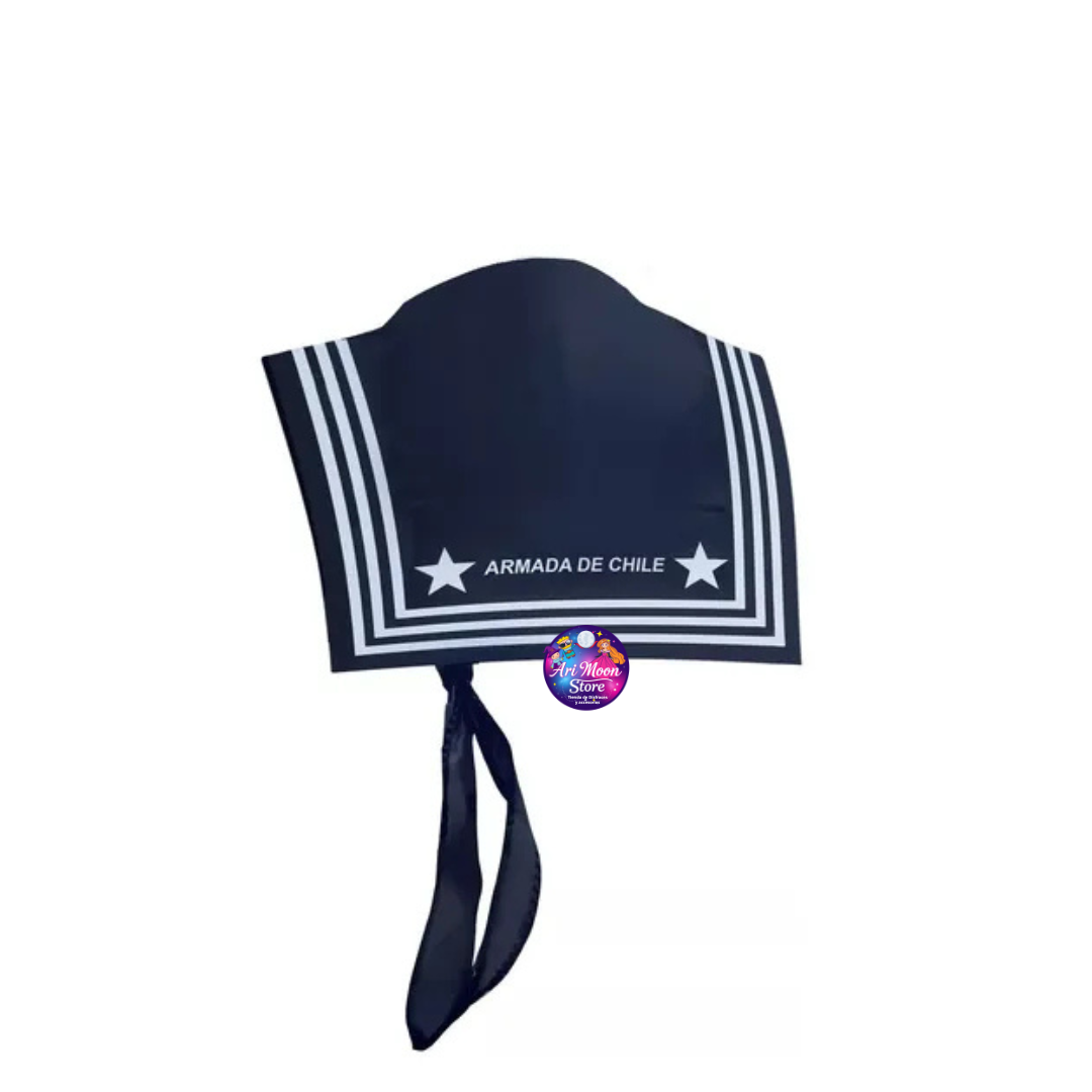 Pack Marinero Gorro o Sombrero de Capitan + Pechera + Guantes Blancos