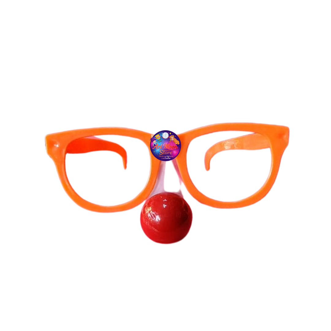 Lentes con Nariz y luz - Accesorios para Disfraz de Payaso