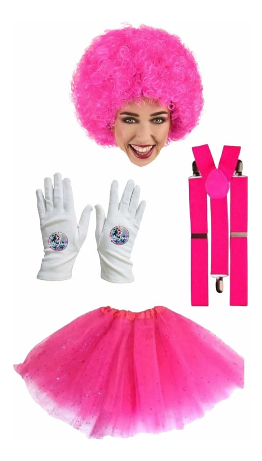 Set Payasa Peluca , suspensor , tutu y guantes- Disfraz de Payasa