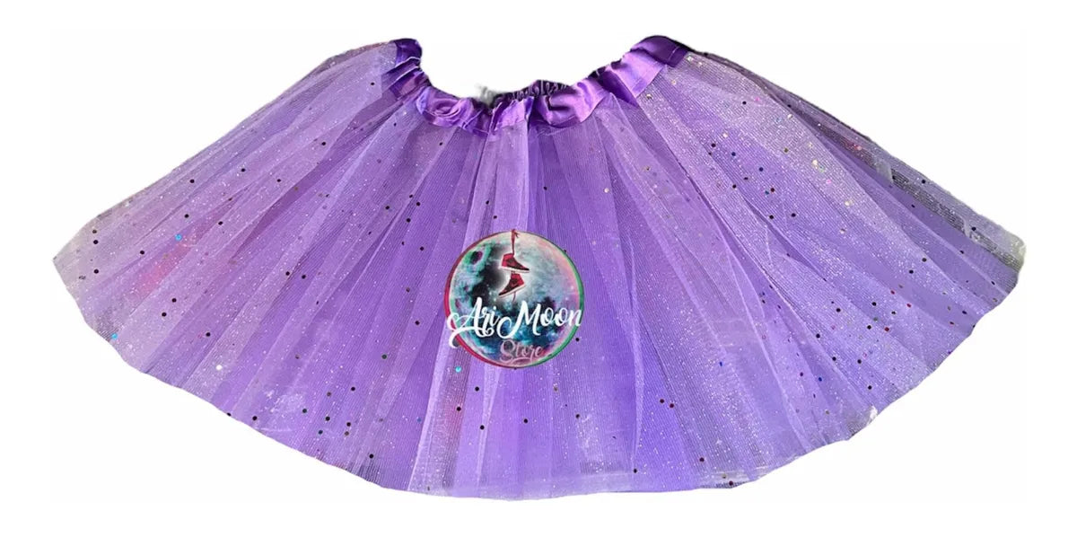 Tutu o Tulls con brillo / 30 cm de largo / 3 capas de tuls
