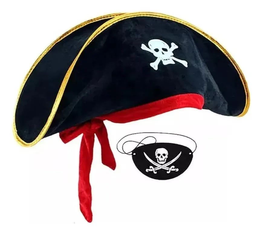 Disfraz Pirata-Set Pirata (gorro, Parche Y Argolla)