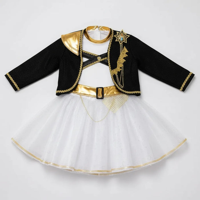 ✨ Disfraz Niña Idol Rumu Estilo falda K-Pop Gold Edition ✨