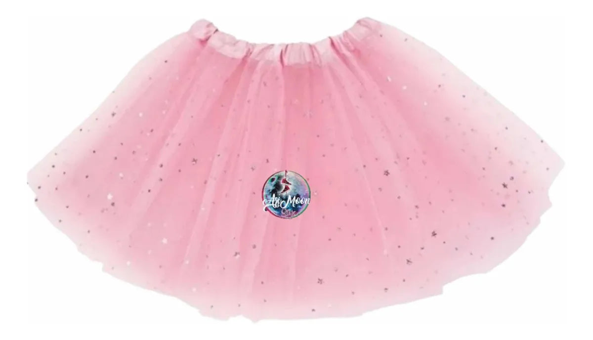 Tutu o Tulls con brillo / 30 cm de largo / 3 capas de tuls