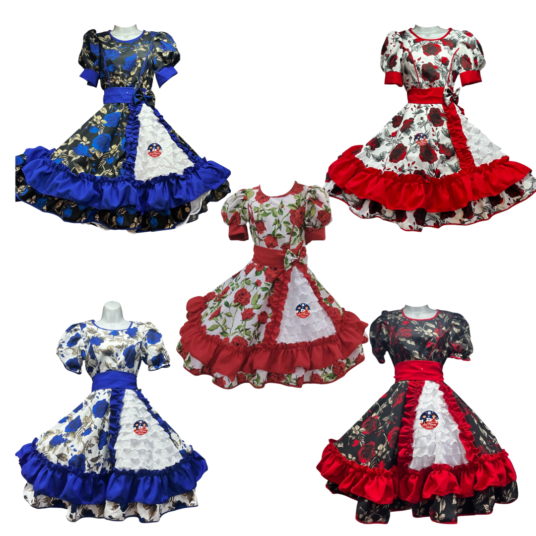 Vestidos de Huasa china - vestidos de cueca Adulta