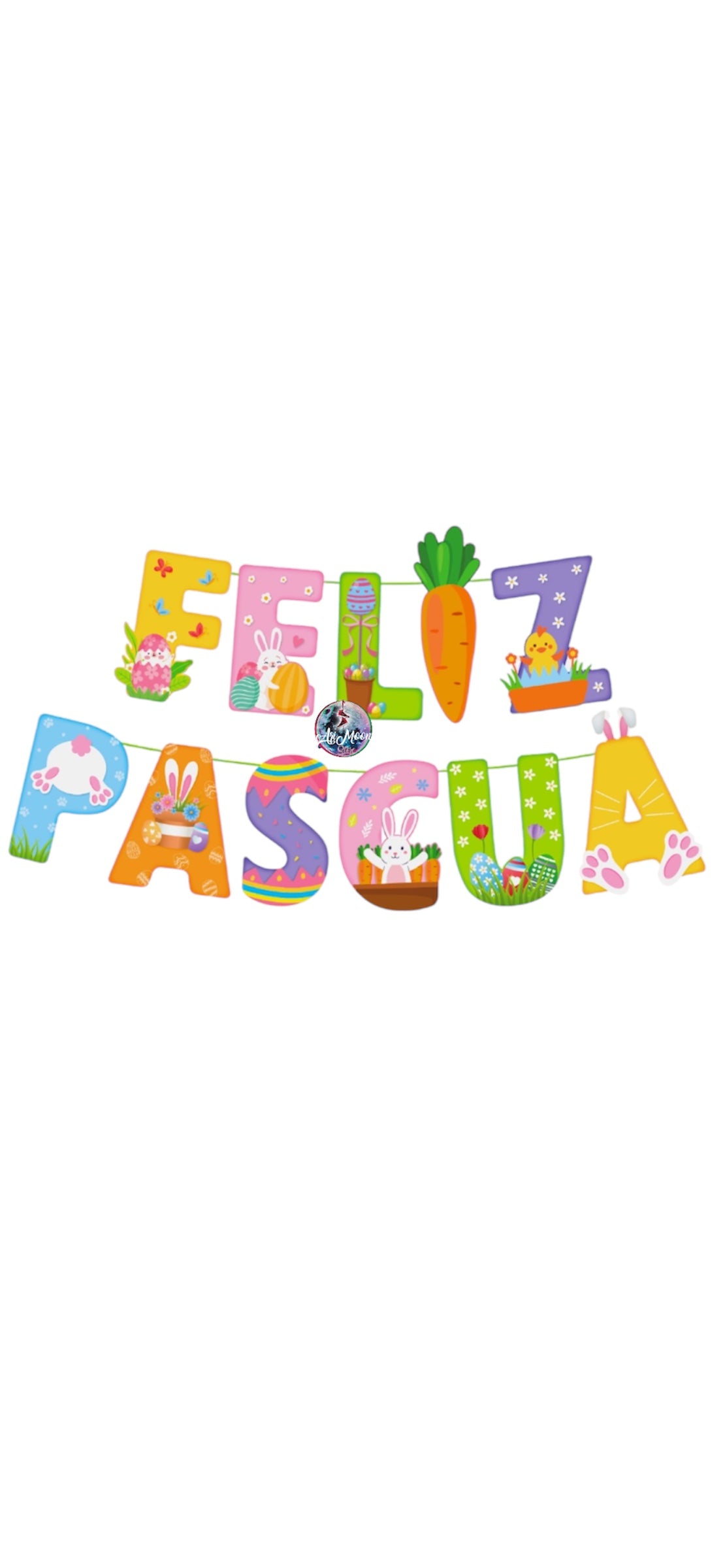 Decoración Feliz Pascua Colgante