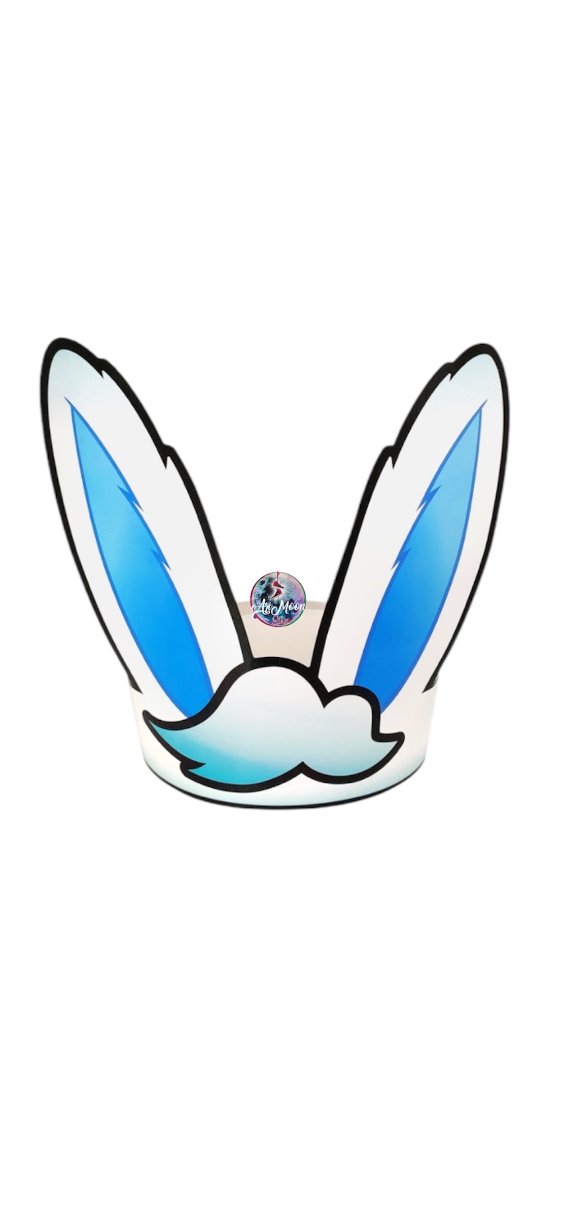 pack 12 Cintillo Orejas de conejo de Carton Celeste o Rosada