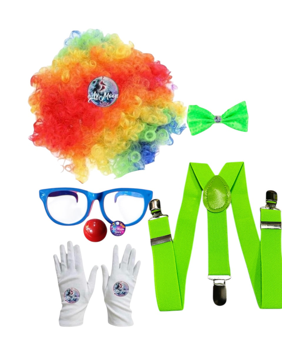 Disfraz de payaso o Set Payaso Con Lentes