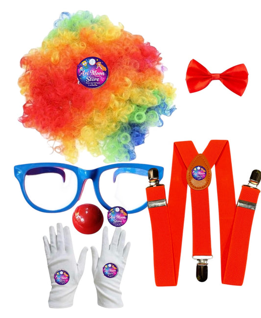 Disfraz de payaso o Set Payaso Con Lentes