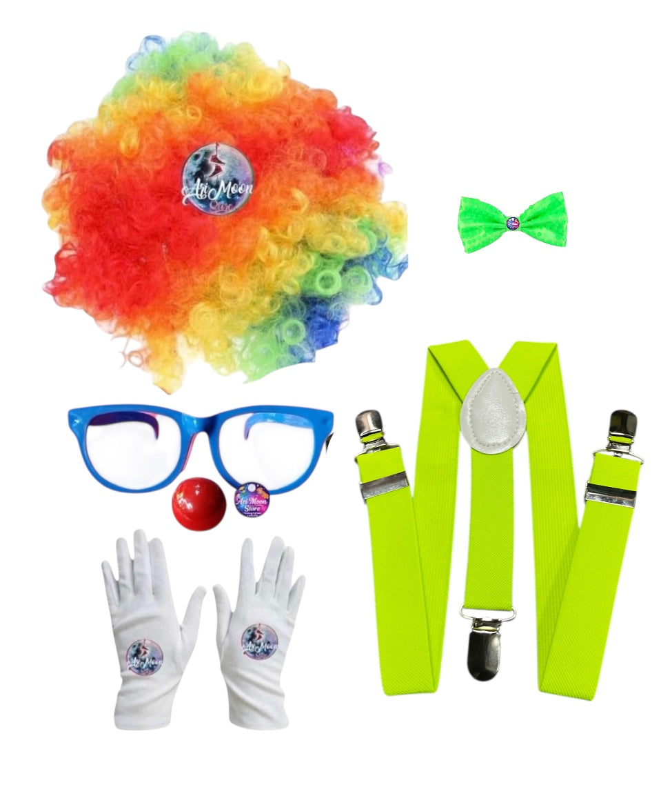 Disfraz de payaso o Set Payaso Con Lentes