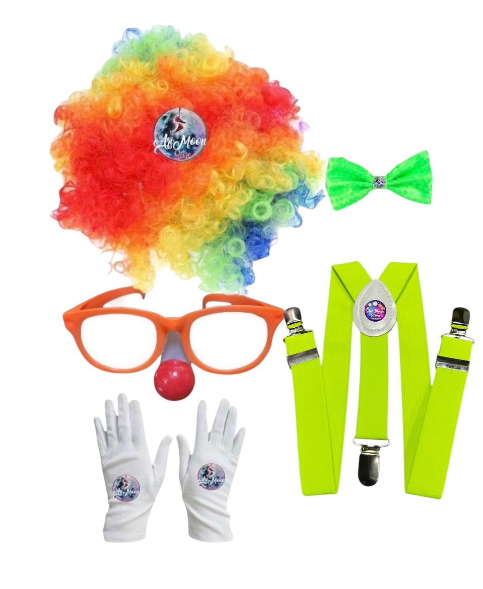 Disfraz de payaso o Set Payaso Con Lentes