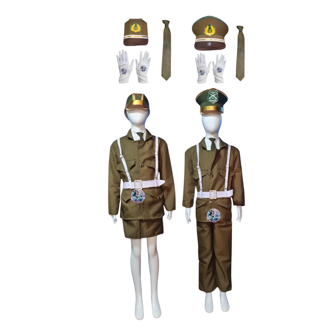 Disfraz  de Carabinero - Gorro de Carabinero -Conjunto  de Carabinero