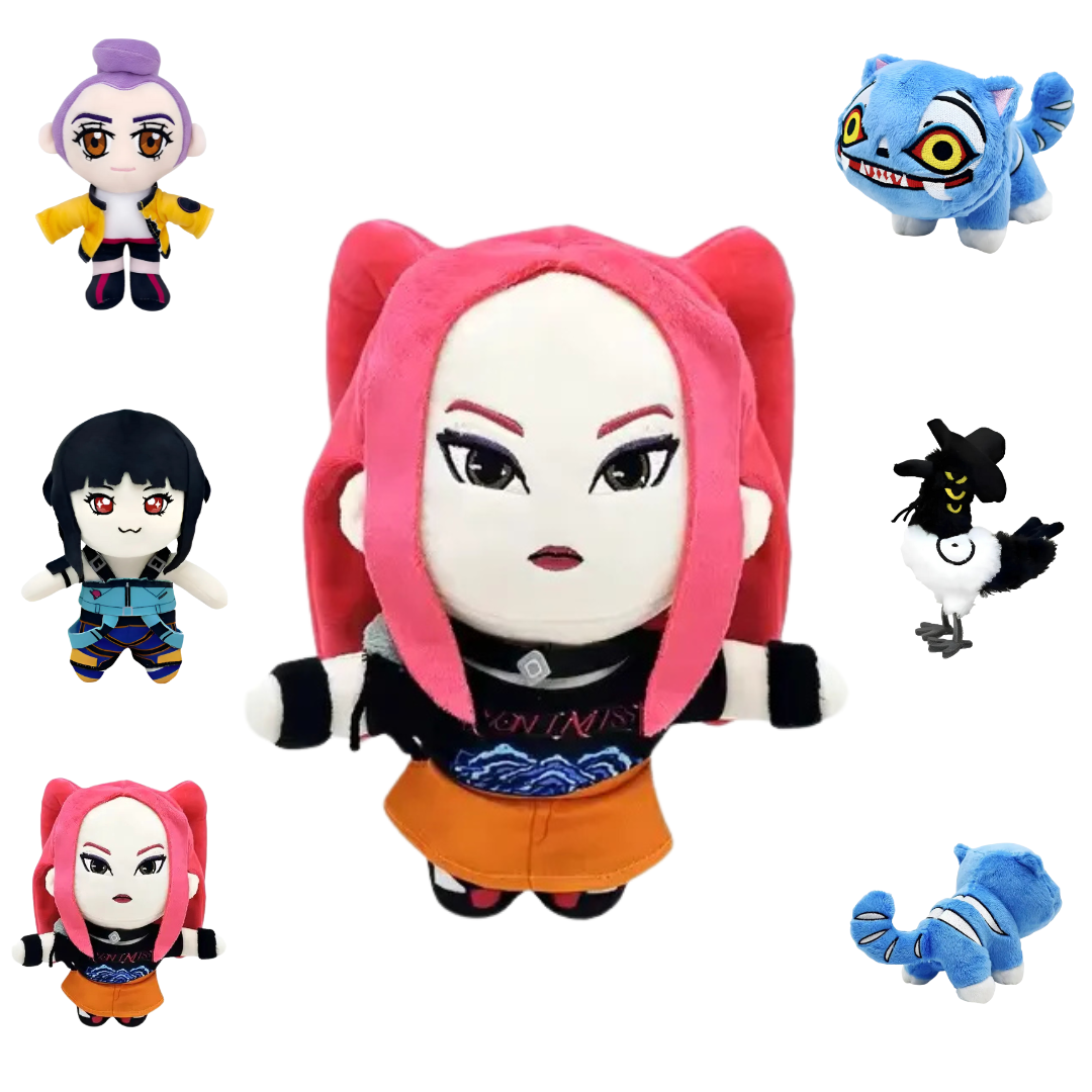 Peluche de Las Guerreras K-pop 25 cm - Kpop Demon Hunters Rumi- Zoey-Mira