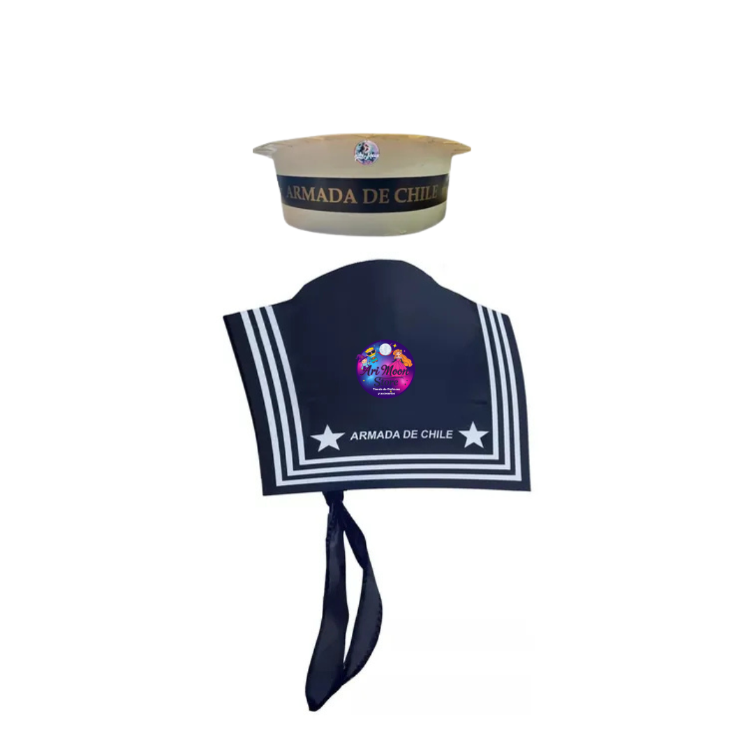 Disfraz de Marinero Pack Marinero  Grumete +Pechera - Talla unica