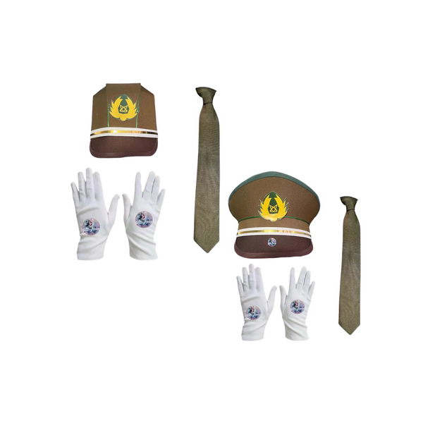 Disfraz de Carabinero Gorro + Guantes + Corbata