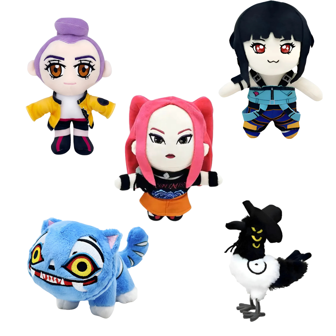 Peluche de Las Guerreras K-pop 25 cm - Kpop Demon Hunters Rumi- Zoey-Mira