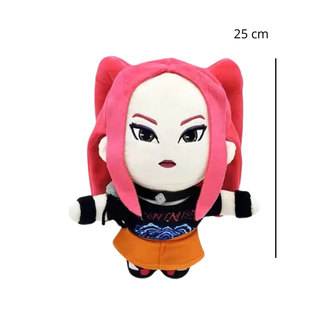 Peluche de Las Guerreras K-pop 25 cm - Kpop Demon Hunters Rumi- Zoey-Mira