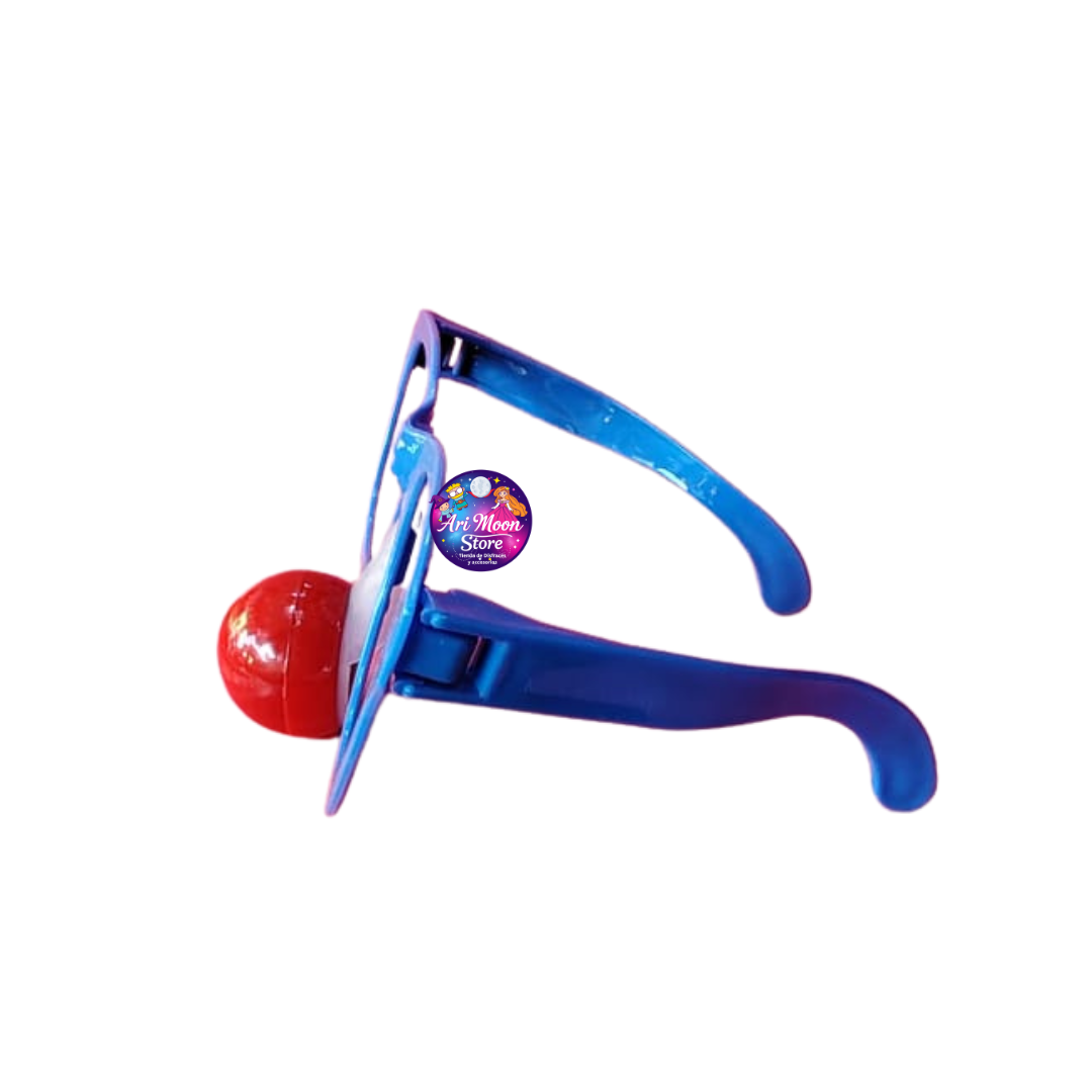 Lentes con Nariz y luz - Accesorios para Disfraz de Payaso