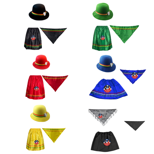 Traje típico fiestas patrias para niña – estilo nortino y chilote”