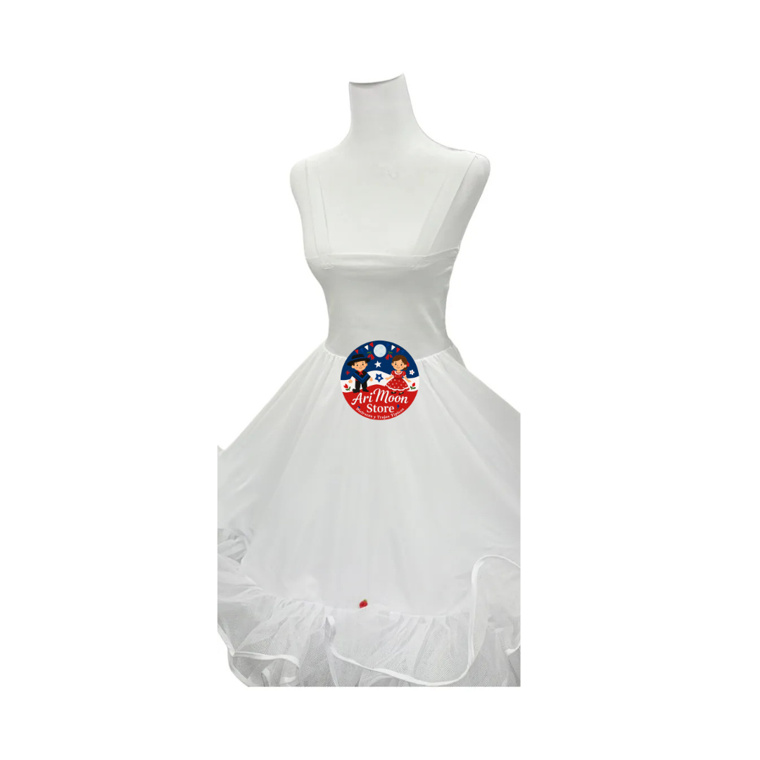 Falso Profesional 8 Capas para Vestido de Huasa | Fiestas Patrias 2025