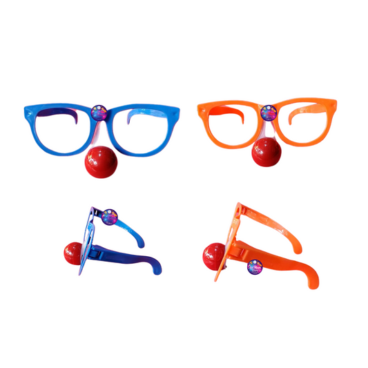 Lentes con Nariz y luz - Accesorios para Disfraz de Payaso