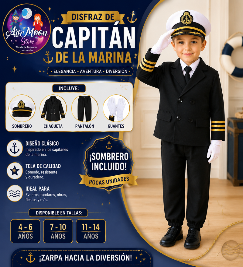 Disfraz de Capitan de la Marina