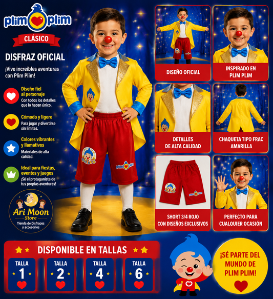 Disfraz Payasito Plim Plim modelo gala