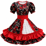 s / Negro con rojo