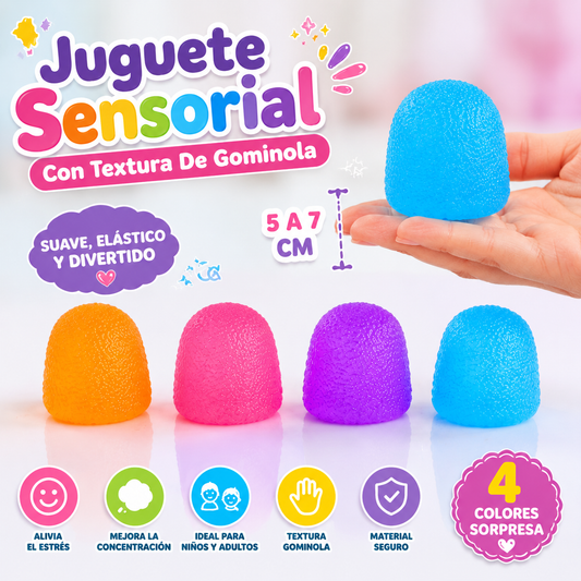 Gomita Juguete Sensorial Con Textura