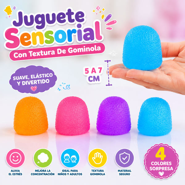 Gomita Juguete Sensorial Con Textura