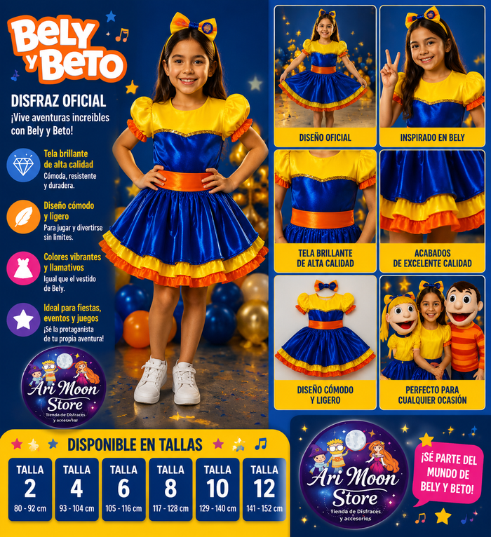 Disfraz de Bely - El show de Bely y Beto