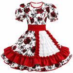 s / Blanco con rojo