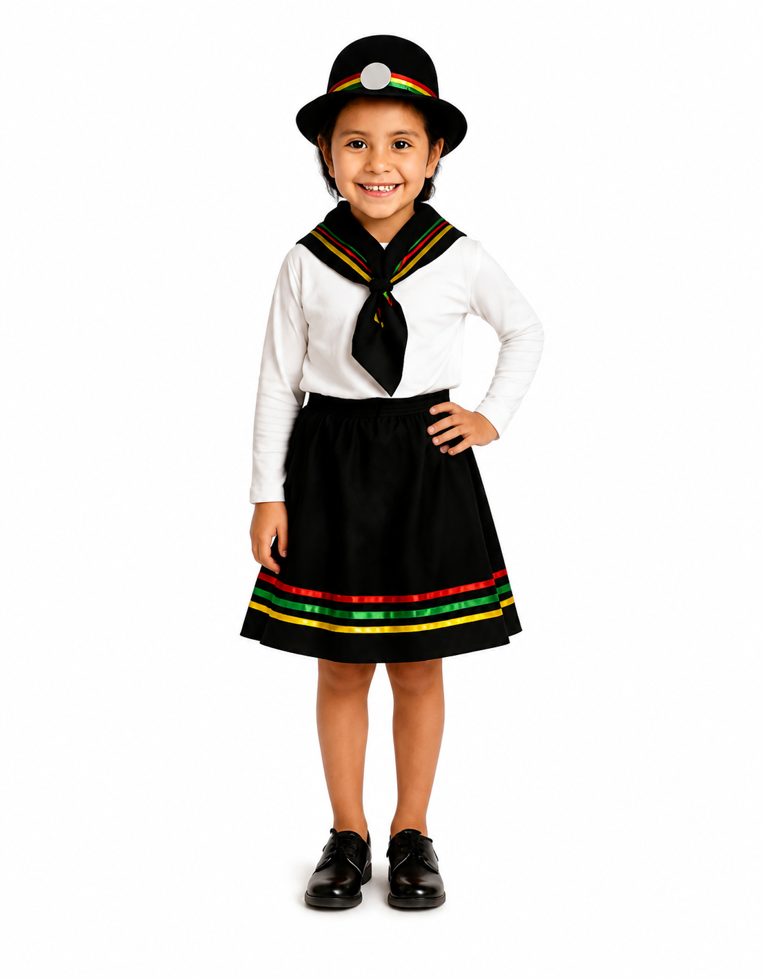 Vestimentas O Trajes Típicos Fiestas Patrias Chile Nortino, Zona Norte, Niña Tallas 2 A 12 Años