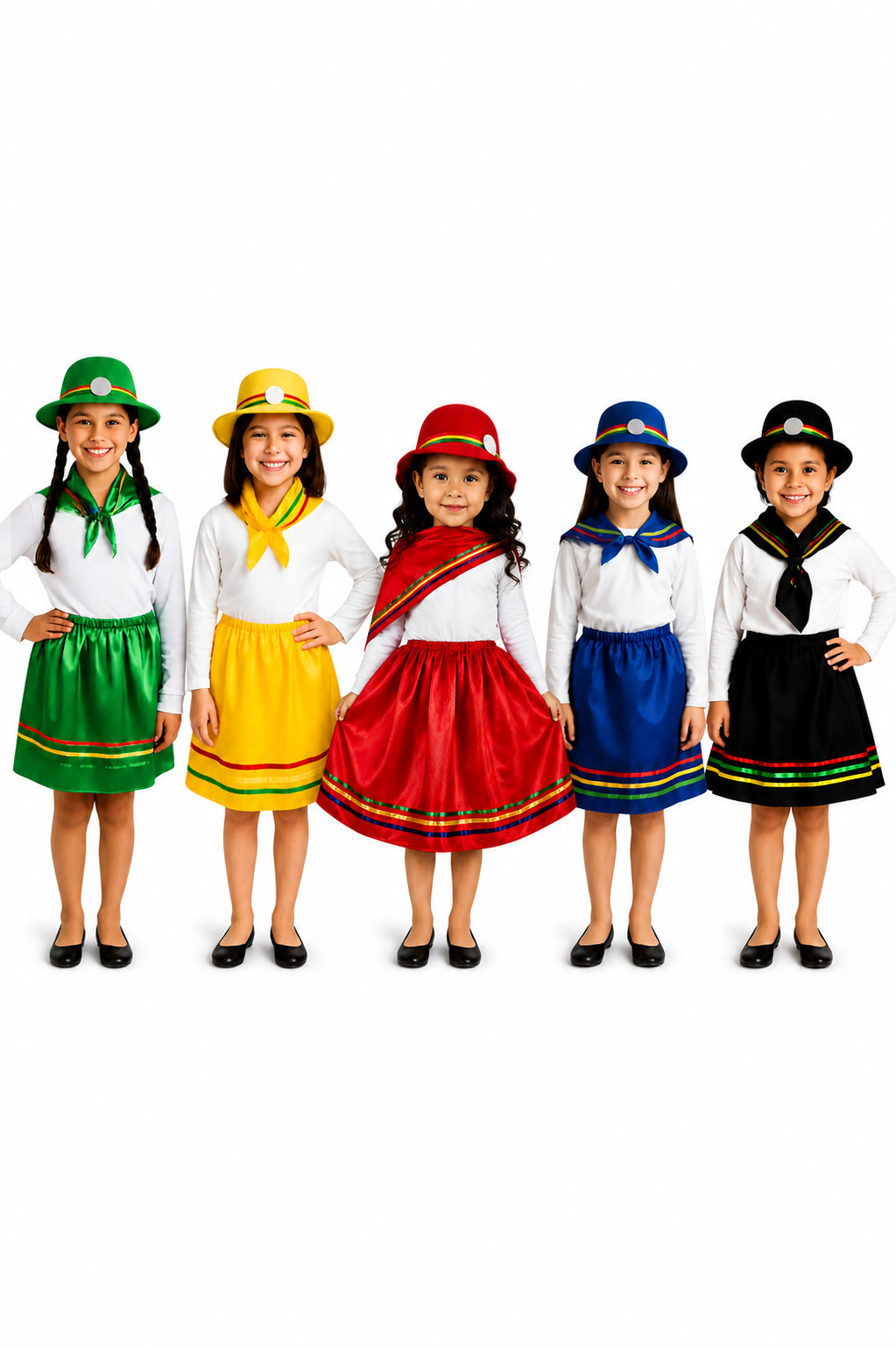 Vestimentas O Trajes Típicos Fiestas Patrias Chile Nortino, Zona Norte, Niña Tallas 2 A 12 Años