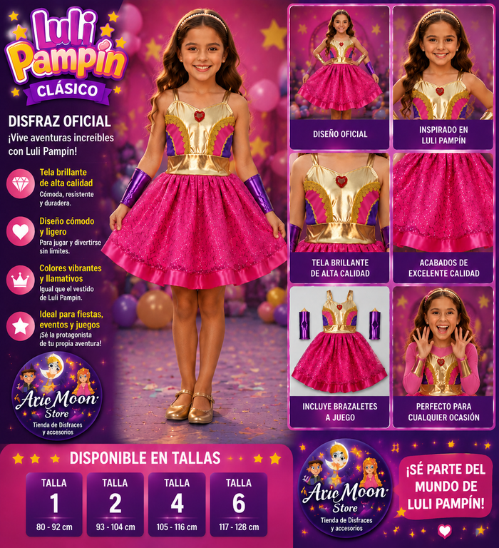 Disfraz de Luli Pam Pin clasica