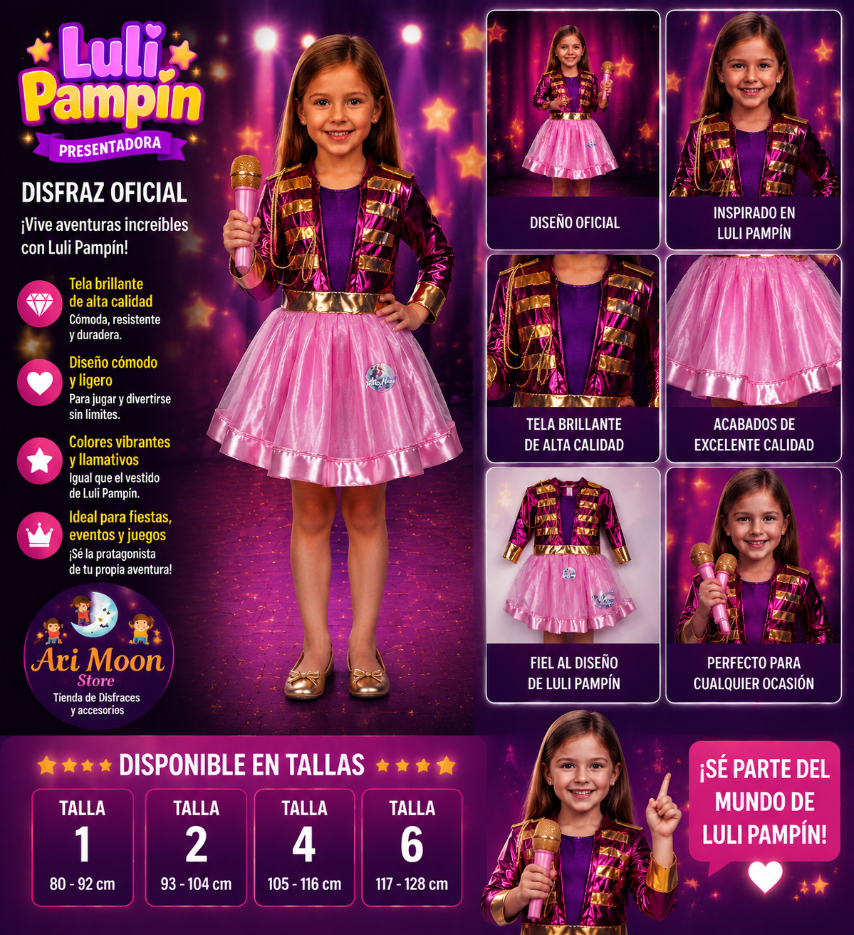 Disfraz Luli Pam Pin "Presentadora" - 1