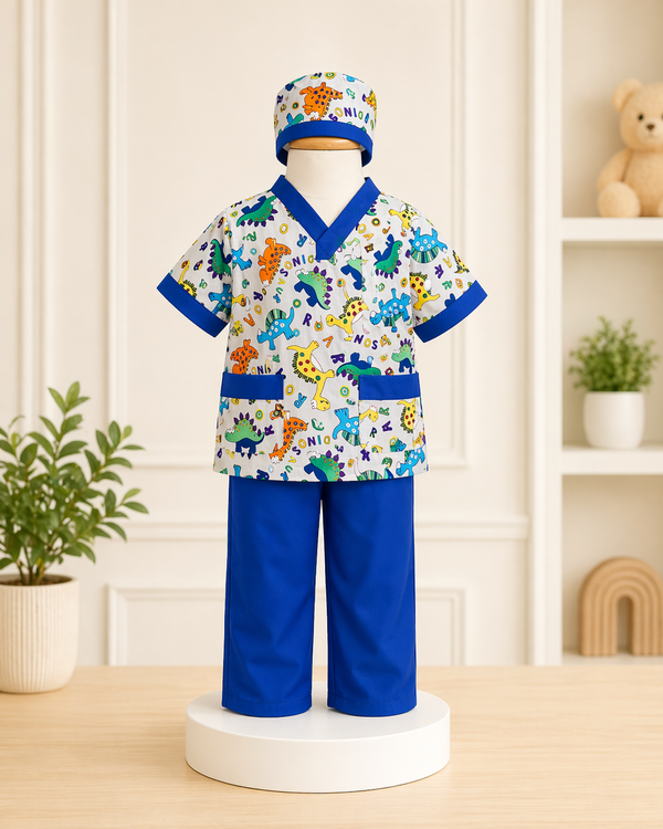 Disfraz de Veterinario o Pediatra Azul