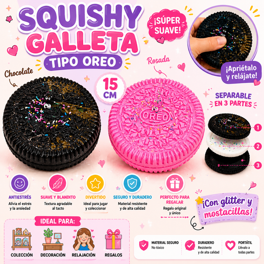 Squishy Galleta Tipo Oreo Antiestrés