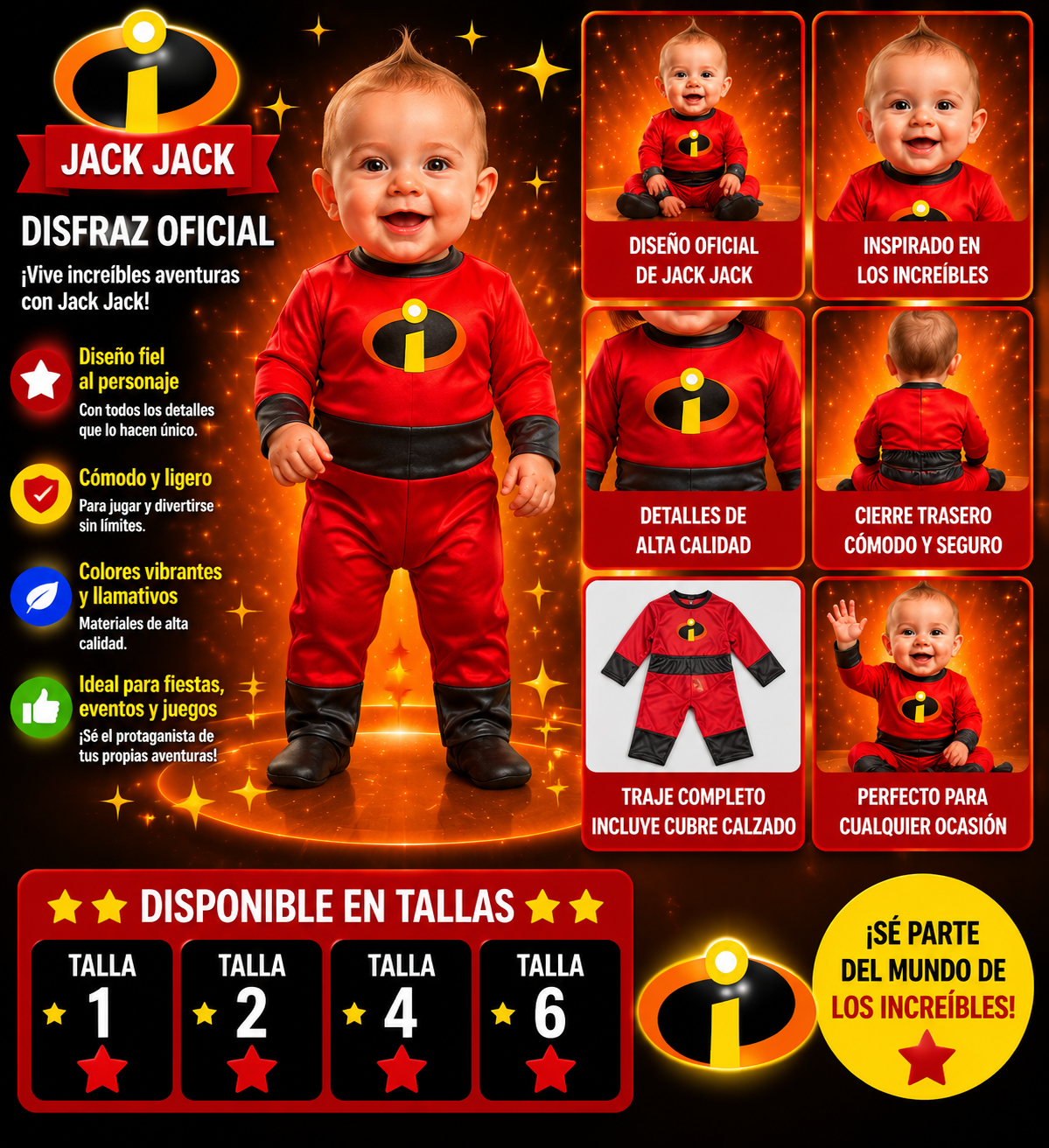 Disfraz De Los Increíble Jack Jack
