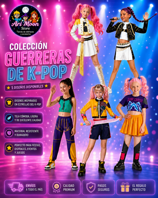 Disfraz de Las Guerreras del K -Pop - Disfraz de Rumi - Disfraz de Zoey- Disfraz de Mira