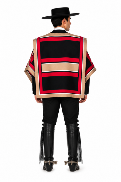 Negro rojo beige / Talla 6-8