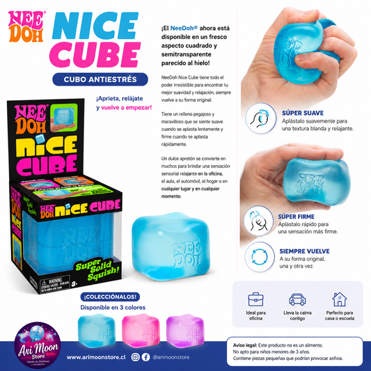 Cubo Antiestrés NeeDoh Nice Cube