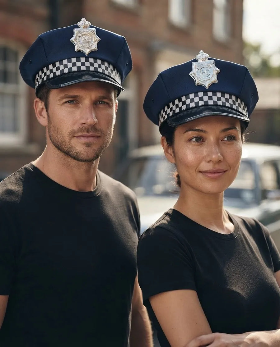 Gorro de Policía para Disfraz – Adulto Ajustable