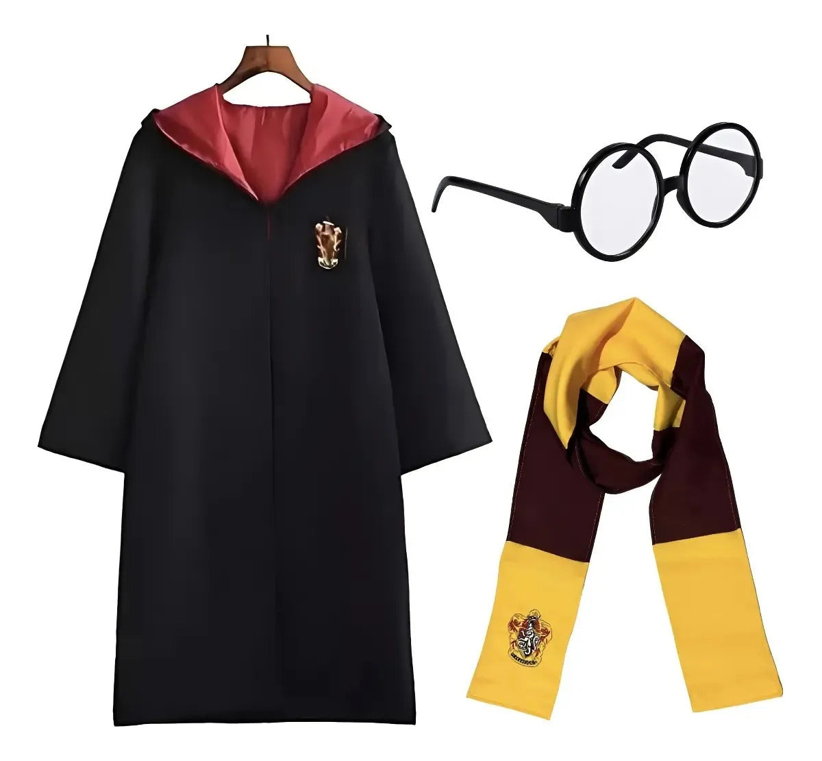 Disfraz Harry Potter Niño: Túnica, Bufanda y Lentes – foto 2