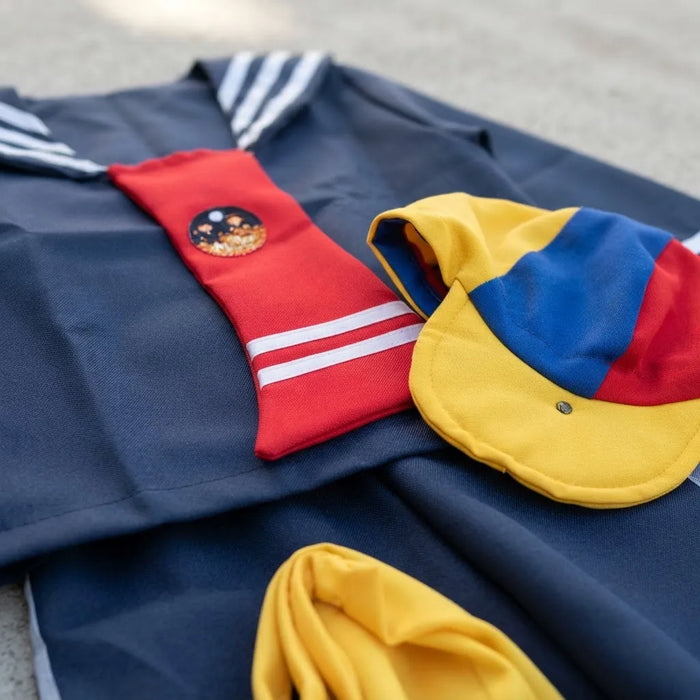 Detalle disfraz Kiko niño - traje marinero con corbata roja y gorro