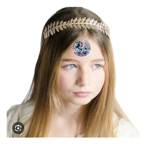 Diadema Griego Metálico Dorado