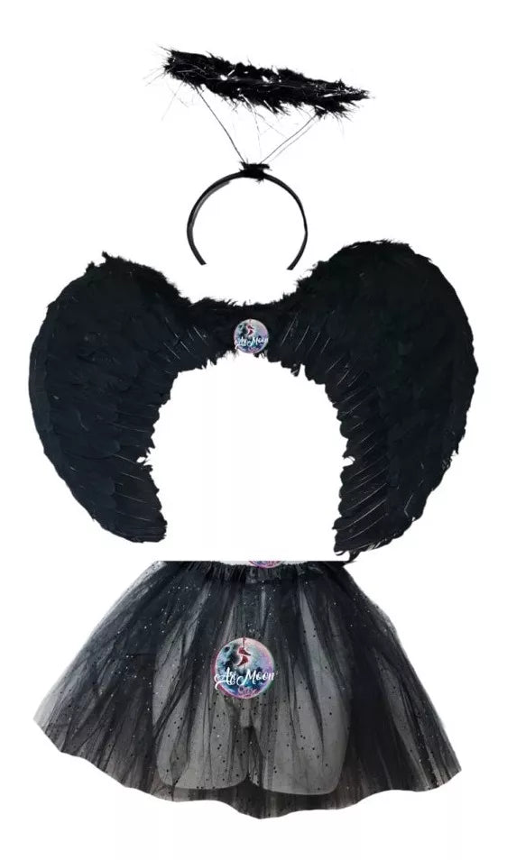 DISFRAZ ANGEL NEGRO