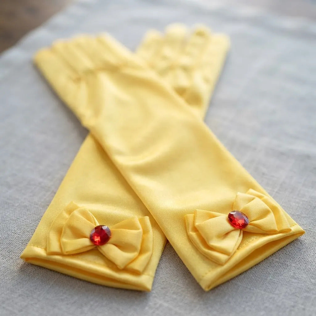 Guantes princesa amarillo