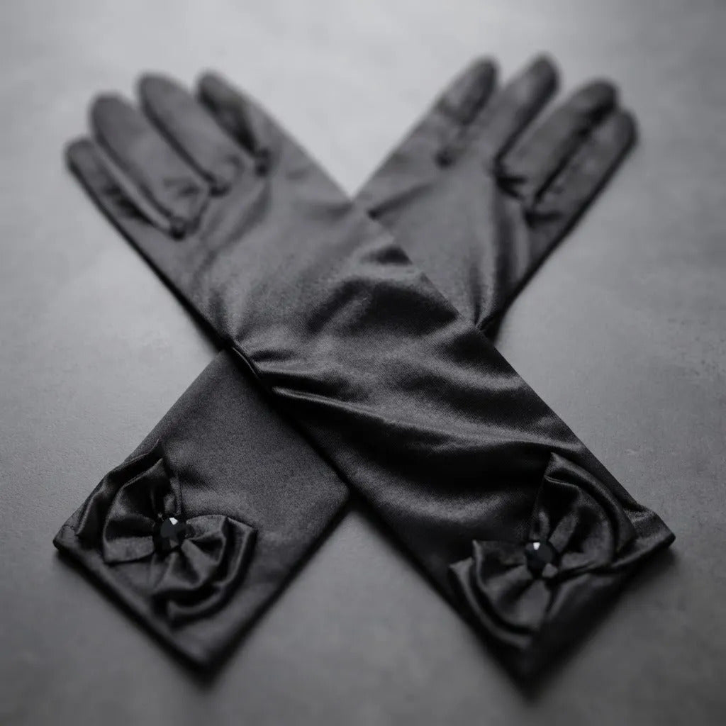 Guantes princesa negro